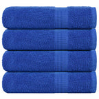 Vidaxl douchehanddoeken frogn 4 st 70x140 cm 360 g m² blauw
