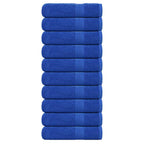 Vidaxl douchehanddoeken 10 st 70x140 cm 360 g m² 100% katoen blauw