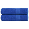 Vidaxl badhanddoeken frogn 2 st 100x150 cm 360 g m² blauw