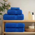 Vidaxl badhanddoeken frogn 4 st 100x150 cm 360 g m² blauw