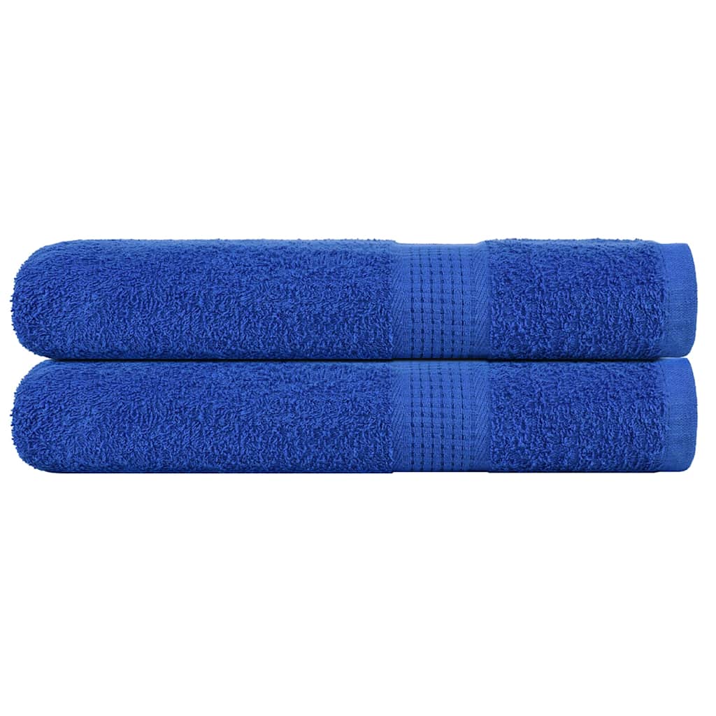 Vidaxl handdoeken frogn 2 st 100x200 cm 360 g m² blauw