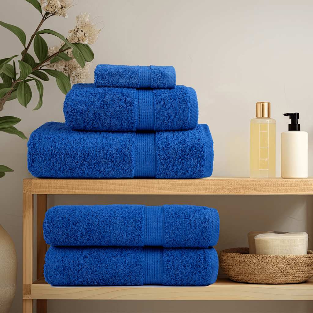 Vidaxl handdoeken frogn 2 st 100x200 cm 360 g m² blauw