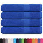 Vidaxl handdoeken frogn 4 st 100x200 cm 360 g m² blauw