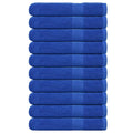 Vidaxl handdoeken frogn 10 st 100x200 cm 360 g m² blauw