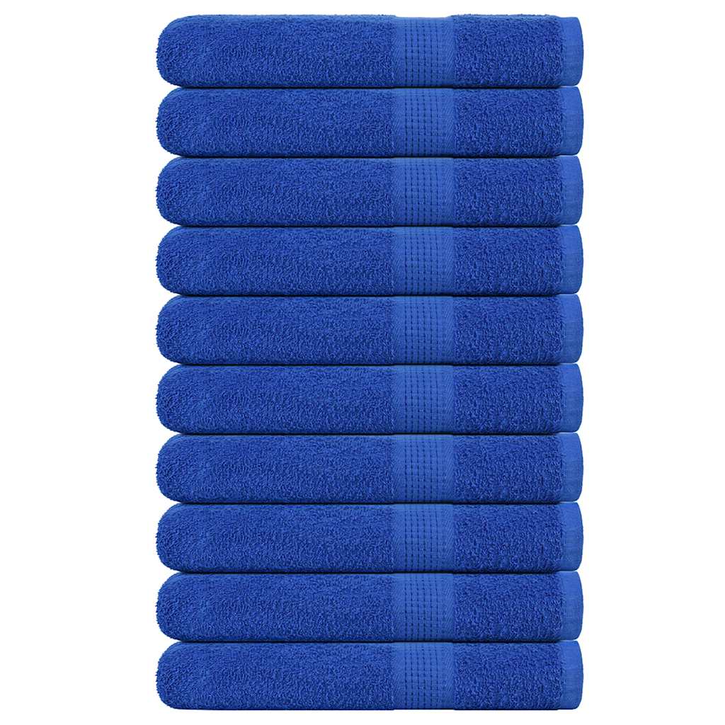 Vidaxl handdoeken frogn 10 st 100x200 cm 360 g m² blauw