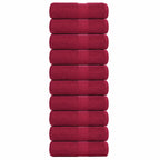 Vidaxl washandjes frogn 10 st 30x30 cm 360 g m² bordeaux