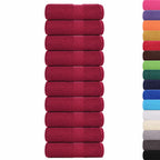 Vidaxl washandjes frogn 10 st 30x30 cm 360 g m² bordeaux