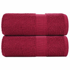 Vidaxl gastendoekjes frogn 2 st 30x50 cm 360 g m² bordeaux