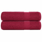Vidaxl handdoeken frogn 2 st 50x100 cm 360 g m² bordeaux