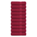 Vidaxl handdoeken frogn 10 st 50x100 cm 360 g m² bordeaux