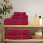 Vidaxl handdoeken frogn 10 st 50x100 cm 360 g m² bordeaux
