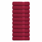 Vidaxl douchehanddoeken frogn 10 st 70x140 cm 360 g m² bordeaux