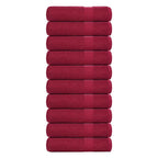 Vidaxl badhanddoeken frogn 10 st 100x150 cm 360 g m² bordeaux