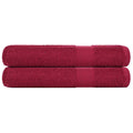 Vidaxl saunahanddoeken frogn 2 st 80x200 cm 360 g m² bordeaux