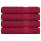 Vidaxl saunahanddoeken frogn 4 st 80x200 cm 360 g m² bordeaux