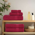 Vidaxl saunahanddoeken frogn 4 st 80x200 cm 360 g m² bordeaux