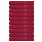 Vidaxl handdoeken frogn 10 st 100x200 cm 360 g m² bordeaux