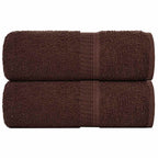 Vidaxl washandjes frogn 2 st 30x30 cm 360 g m² bruin