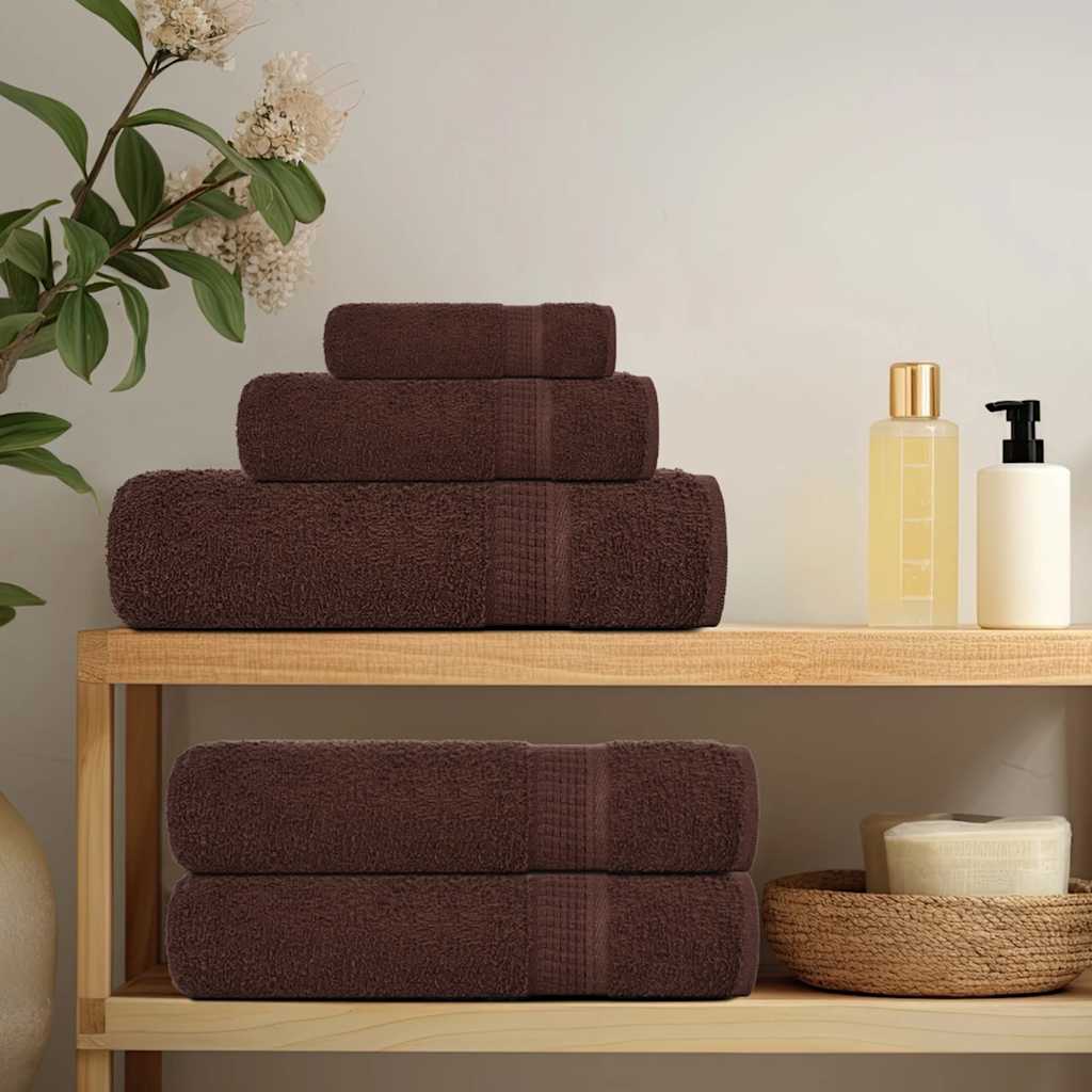 Vidaxl washandjes frogn 2 st 30x30 cm 360 g m² bruin