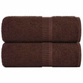 Vidaxl gastendoekjes frogn 2 st 30x50 cm 360 g m² bruin