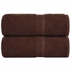 Vidaxl gastendoekjes frogn 2 st 30x50 cm 360 g m² bruin