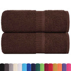 Vidaxl gastendoekjes frogn 2 st 30x50 cm 360 g m² bruin