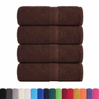 Vidaxl gastendoekjes frogn 4 st 30x50 cm 360 g m² bruin