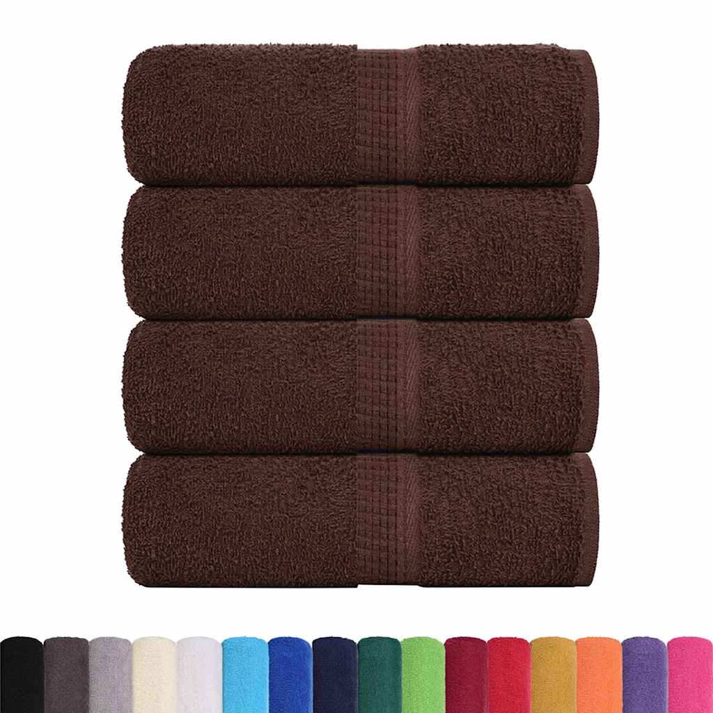 Vidaxl gastendoekjes frogn 4 st 30x50 cm 360 g m² bruin