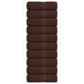Vidaxl gastendoekjes frogn 10 st 30x50 cm 360 g m² bruin