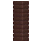 Vidaxl gastendoekjes frogn 10 st 30x50 cm 360 g m² bruin