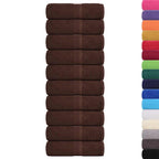 Vidaxl gastendoekjes frogn 10 st 30x50 cm 360 g m² bruin