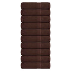 Vidaxl handdoeken frogn 10 st 50x100 cm 360 g m² bruin