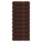 Vidaxl douchehanddoeken frogn 10 st 70x140 cm 360 g m² bruin