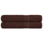 Vidaxl saunahanddoeken frogn 2 st 80x200 cm 360 g m² bruin
