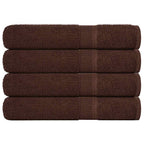 Vidaxl saunahanddoeken frogn 4 st 80x200 cm 360 g m² bruin