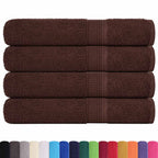 Vidaxl saunahanddoeken frogn 4 st 80x200 cm 360 g m² bruin