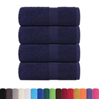 Vidaxl washandjes frogn 4 st 30x30 cm 360 g m² marineblauw