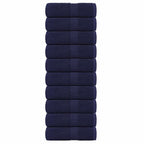 Vidaxl washandjes frogn 10 st 30x30 cm 360 g m² marineblauw