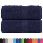 Vidaxl gastendoekjes frogn 2 st 30x50 cm 360 g m² marineblauw