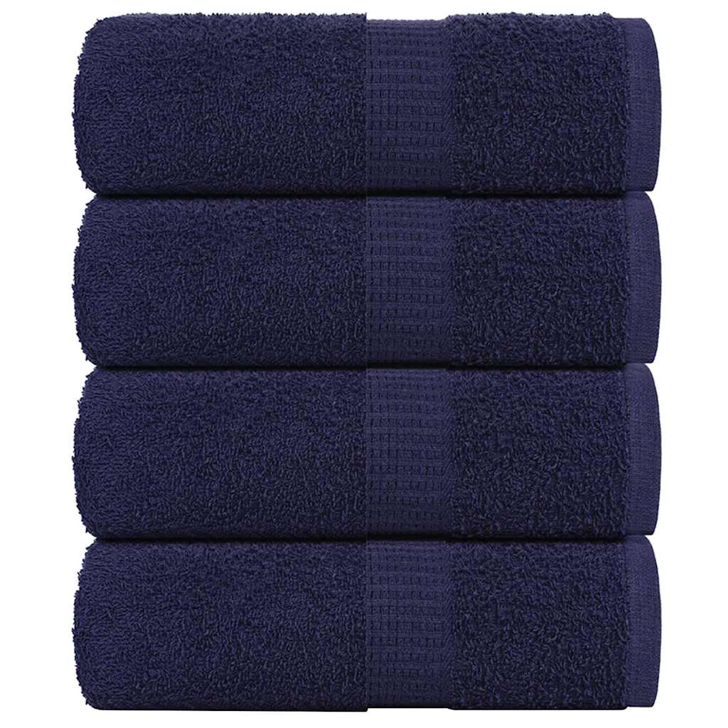 Vidaxl gastendoekjes frogn 4 st 30x50 cm 360 g m² marineblauw