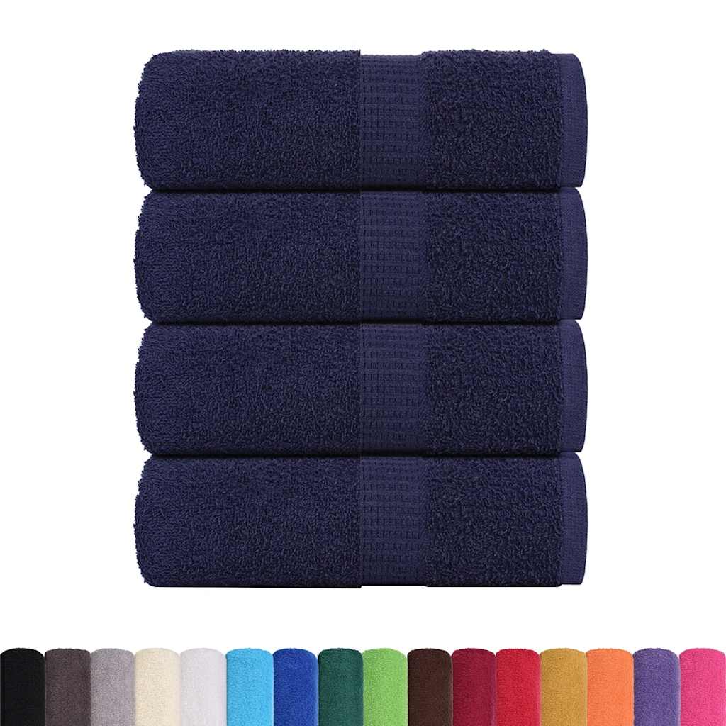 Vidaxl gastendoekjes frogn 4 st 30x50 cm 360 g m² marineblauw