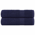 Vidaxl handdoeken frogn 2 st 50x100 cm 360 g m² marineblauw