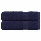 Vidaxl handdoeken frogn 2 st 50x100 cm 360 g m² marineblauw