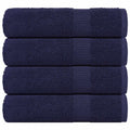 Vidaxl douchehanddoeken frogn 4 st 70x140 cm 360 g m² marineblauw
