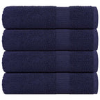 Vidaxl douchehanddoeken frogn 4 st 70x140 cm 360 g m² marineblauw
