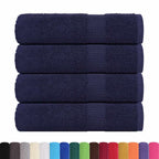 Vidaxl douchehanddoeken frogn 4 st 70x140 cm 360 g m² marineblauw