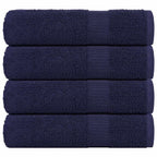 Vidaxl badhanddoeken frogn 4 st 100x150 cm 360 g m² marineblauw