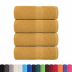 Vidaxl washandjes frogn 4 st 30x30 cm 360 g m² goud