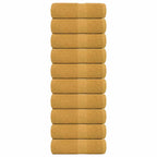 Vidaxl washandjes frogn 10 st 30x30 cm 360 g m² goud