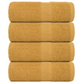 Vidaxl gastendoekjes frogn 4 st 30x50 cm 360 g m² goud